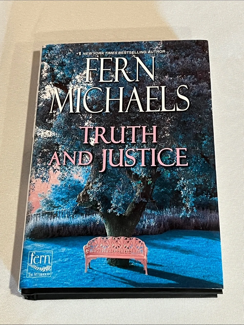 Fern Michaels Truth and Justice Hardcover in Blue and Pink